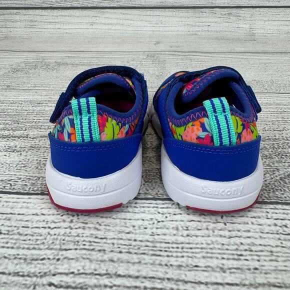Saucony Girl's Bright Summer Quick Splash Water Sneakers Size 7 - Picture 4 of 10
